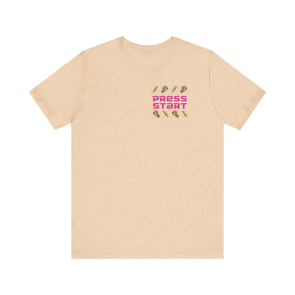 Press Start Unisex Jersey Short Sleeve Tee