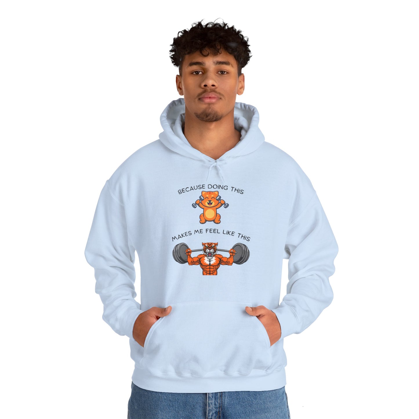 Tiger kitty got GAINS Unisex Heavy Blend™ Hooded Sweatshirt