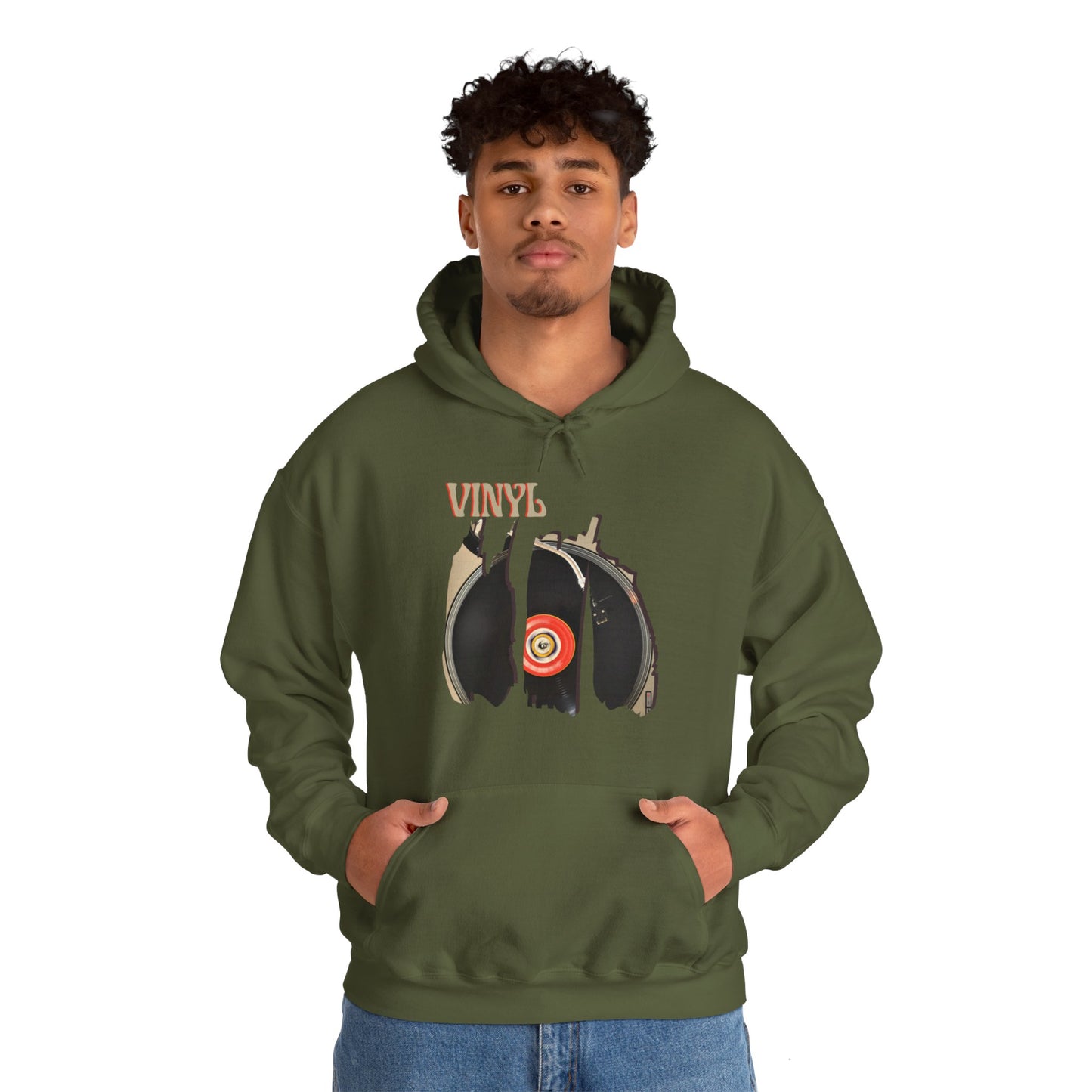 Vinyl Unisex Heavy Blend™ Hooded Sweatshirt