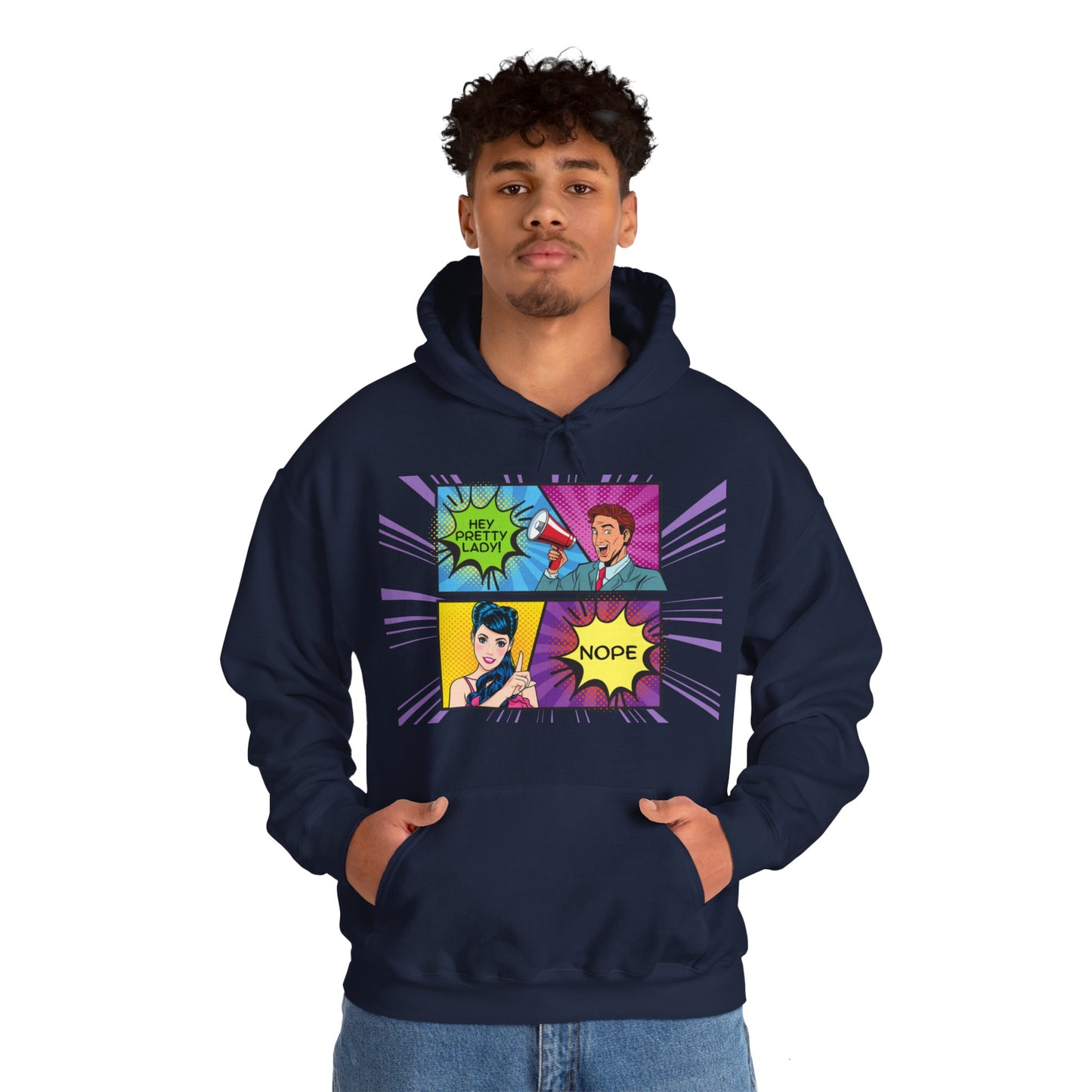 Nope 1 - Pop Art Unisex Heavy Blend™ Hooded Sweatshirt