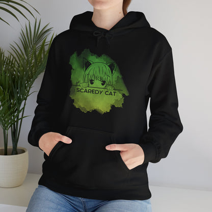 Anime Scaredy Cat Unisex Heavy Blend™ Hooded Sweatshirt