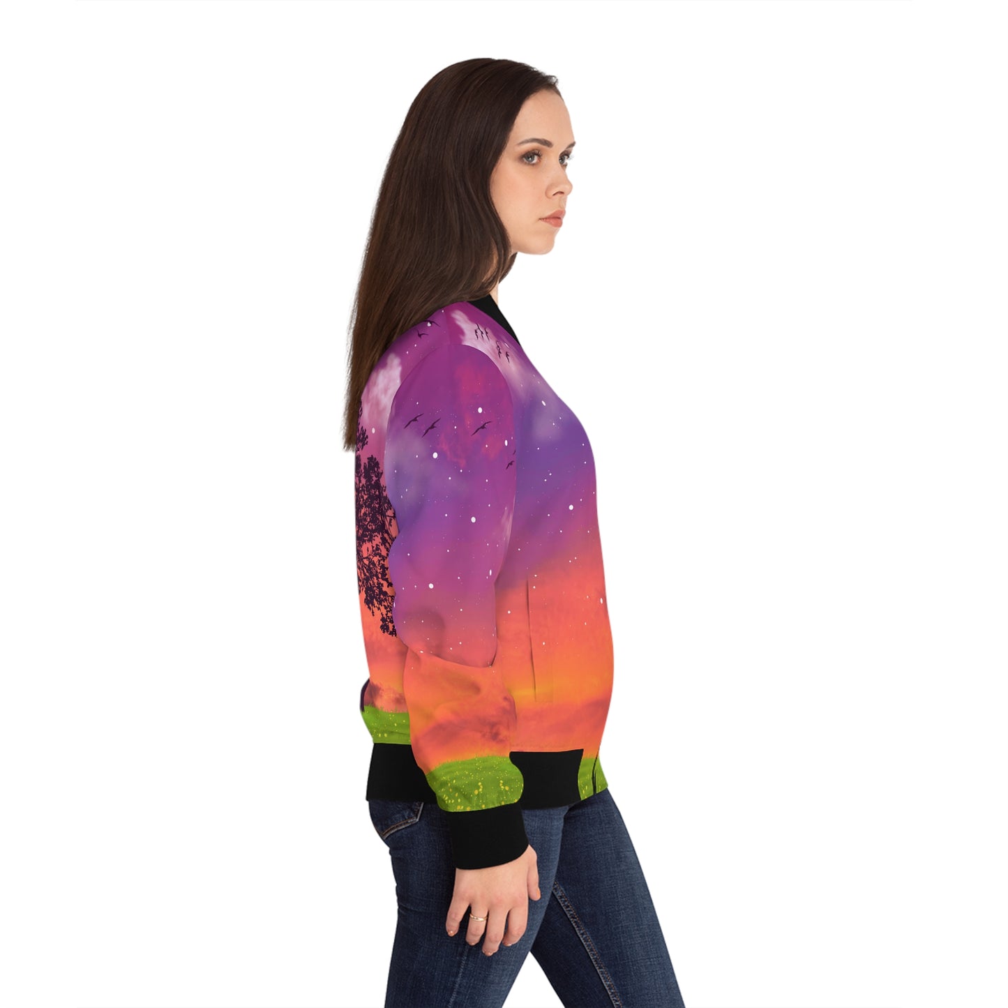 Park Sunrise Women's Bomber Jacket (AOP)