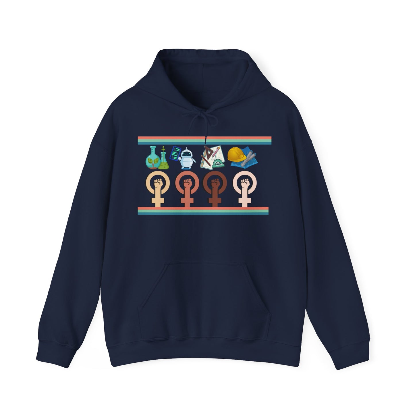 Girls are STEM Unisex Heavy Blend™ Hooded Sweatshirt