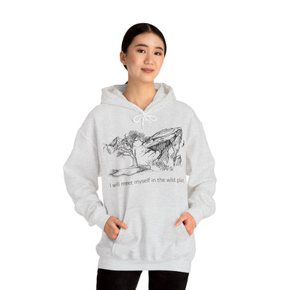 I will meet myself in the wild places - Climber Unisex Heavy Blend™ Hooded Sweatshirt