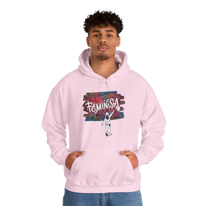 Street Art Feminism Unisex Heavy Blend™ Hooded Sweatshirt