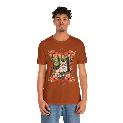 Autumn Fox Unisex Jersey Short Sleeve Tee