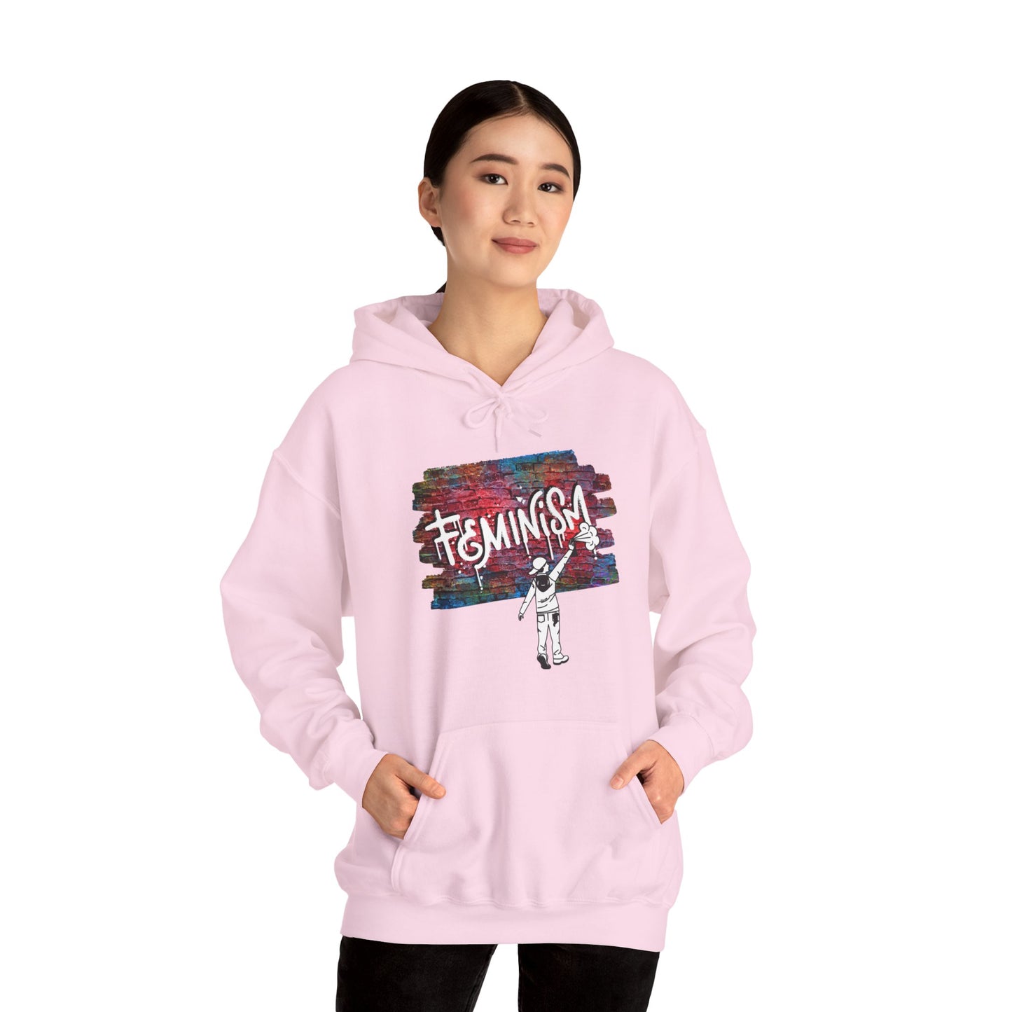 Street Art Feminism Unisex Heavy Blend™ Hooded Sweatshirt