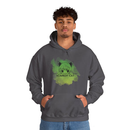 Anime Scaredy Cat Unisex Heavy Blend™ Hooded Sweatshirt