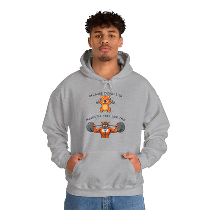 Tiger kitty got GAINS Unisex Heavy Blend™ Hooded Sweatshirt