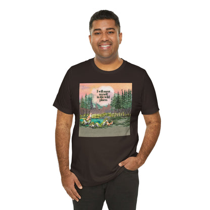 I Will Meet Myself In The Wild Places - Color Unisex Jersey Short Sleeve Tee