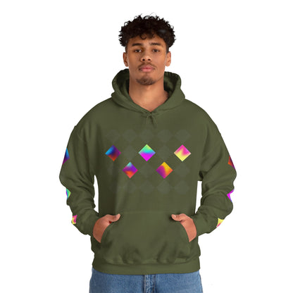 Psychedelic Preppy Print Unisex Heavy Blend™ Hooded Sweatshirt