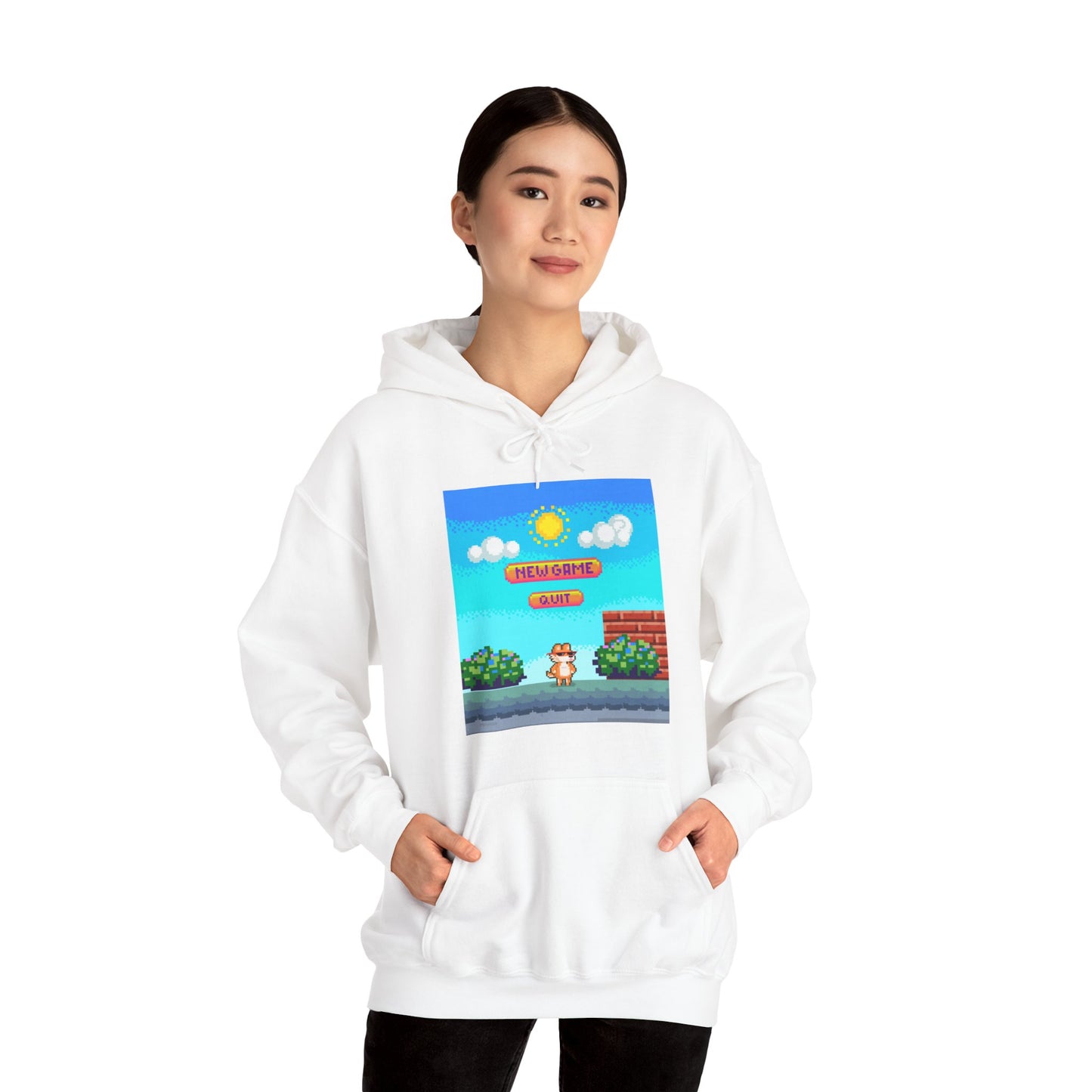 New Game? Quit? Unisex Heavy Blend™ Hooded Sweatshirt