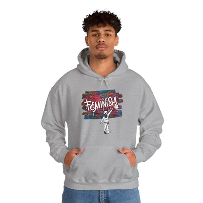 Street Art Feminism Unisex Heavy Blend™ Hooded Sweatshirt