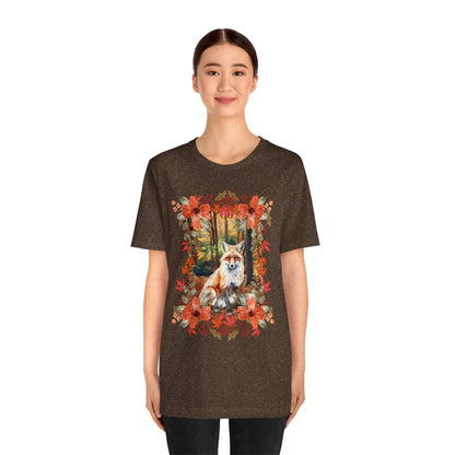 Autumn Fox Unisex Jersey Short Sleeve Tee