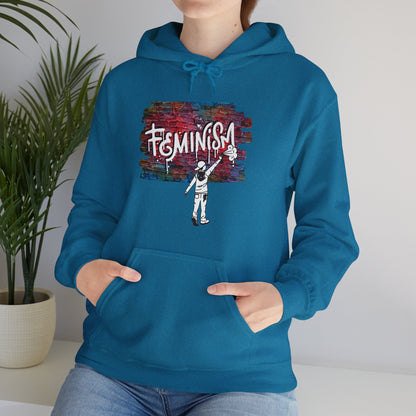 Street Art Feminism Unisex Heavy Blend™ Hooded Sweatshirt