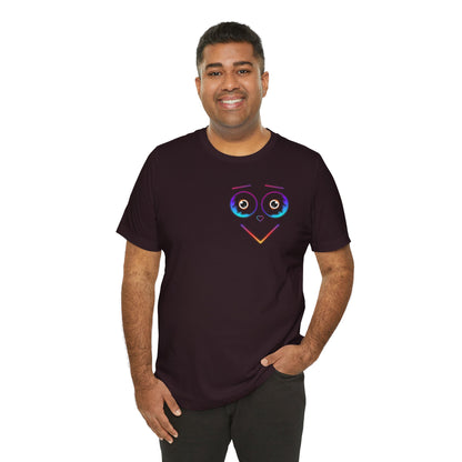 Neon Happy Face Unisex Jersey Short Sleeve Tee