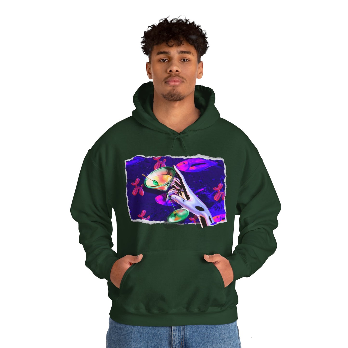 Cocktails & Balloon Animals Unisex Heavy Blend™ Hooded Sweatshirt