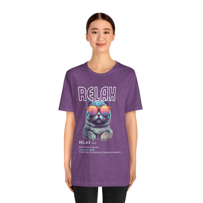 Kitty Says Relax Unisex Jersey Short Sleeve Tee