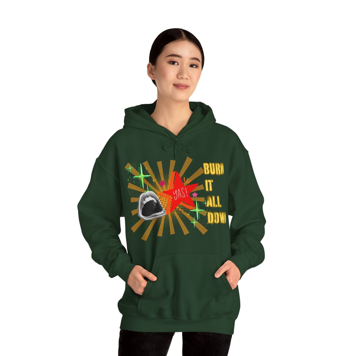 Burn It All Down Unisex Heavy Blend™ Hooded Sweatshirt