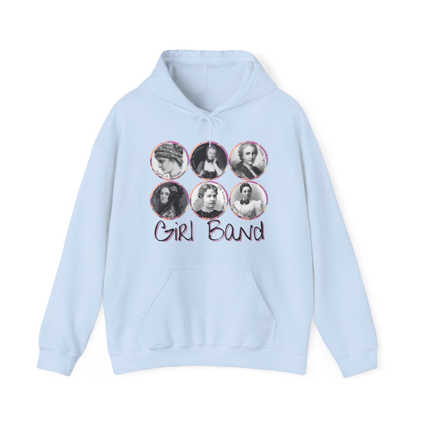 Girl Band - Famous Female Scientists Unisex Heavy Blend™ Hooded Sweatshirt