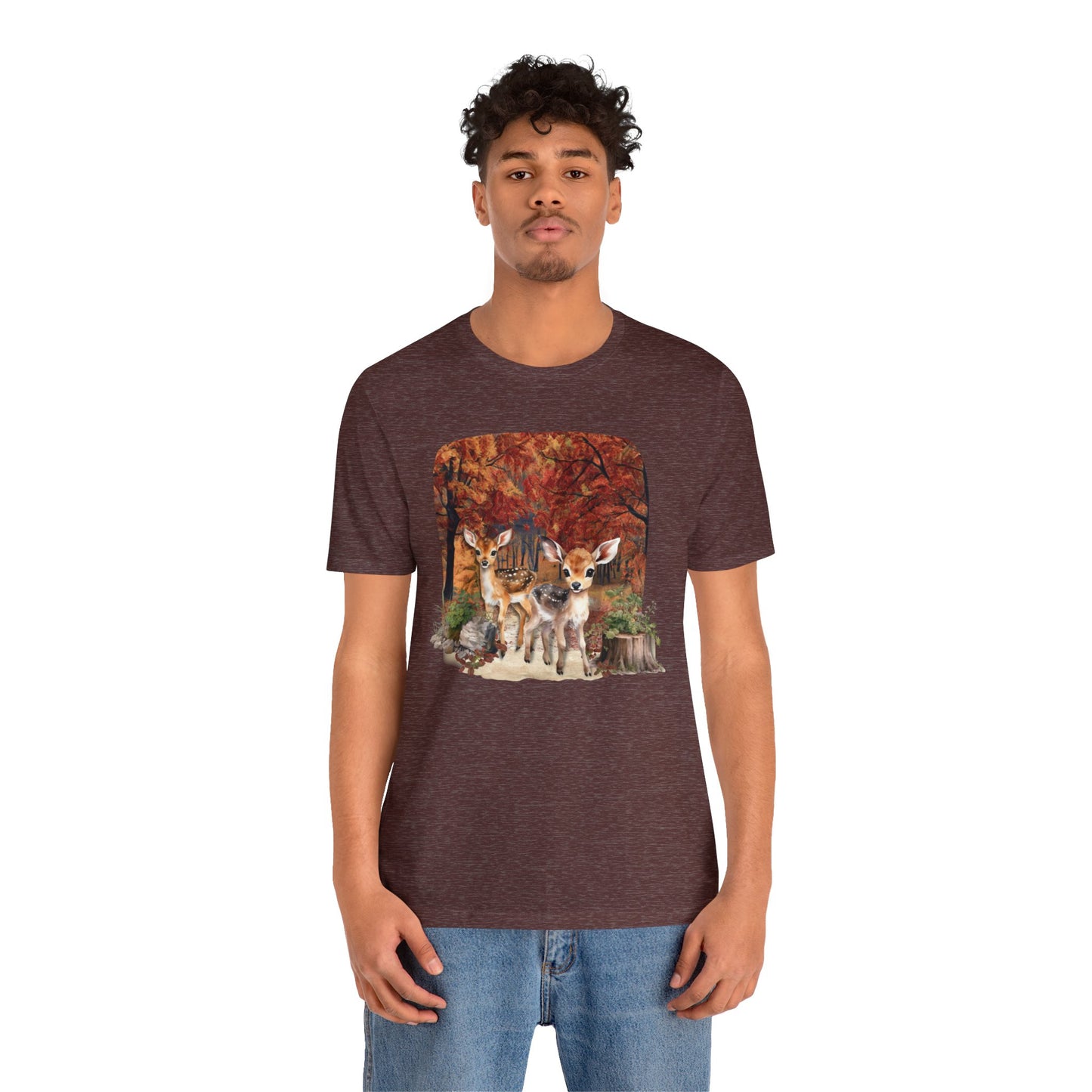 Autumn Fawns Unisex Jersey Short Sleeve Tee