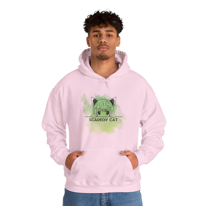 Anime Scaredy Cat Unisex Heavy Blend™ Hooded Sweatshirt