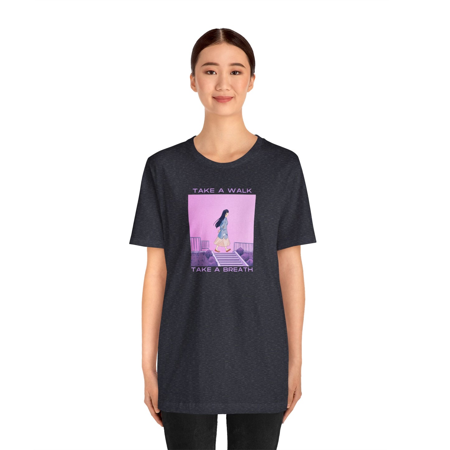 Take a Walk, Take a Breath Unisex Jersey Short Sleeve Tee