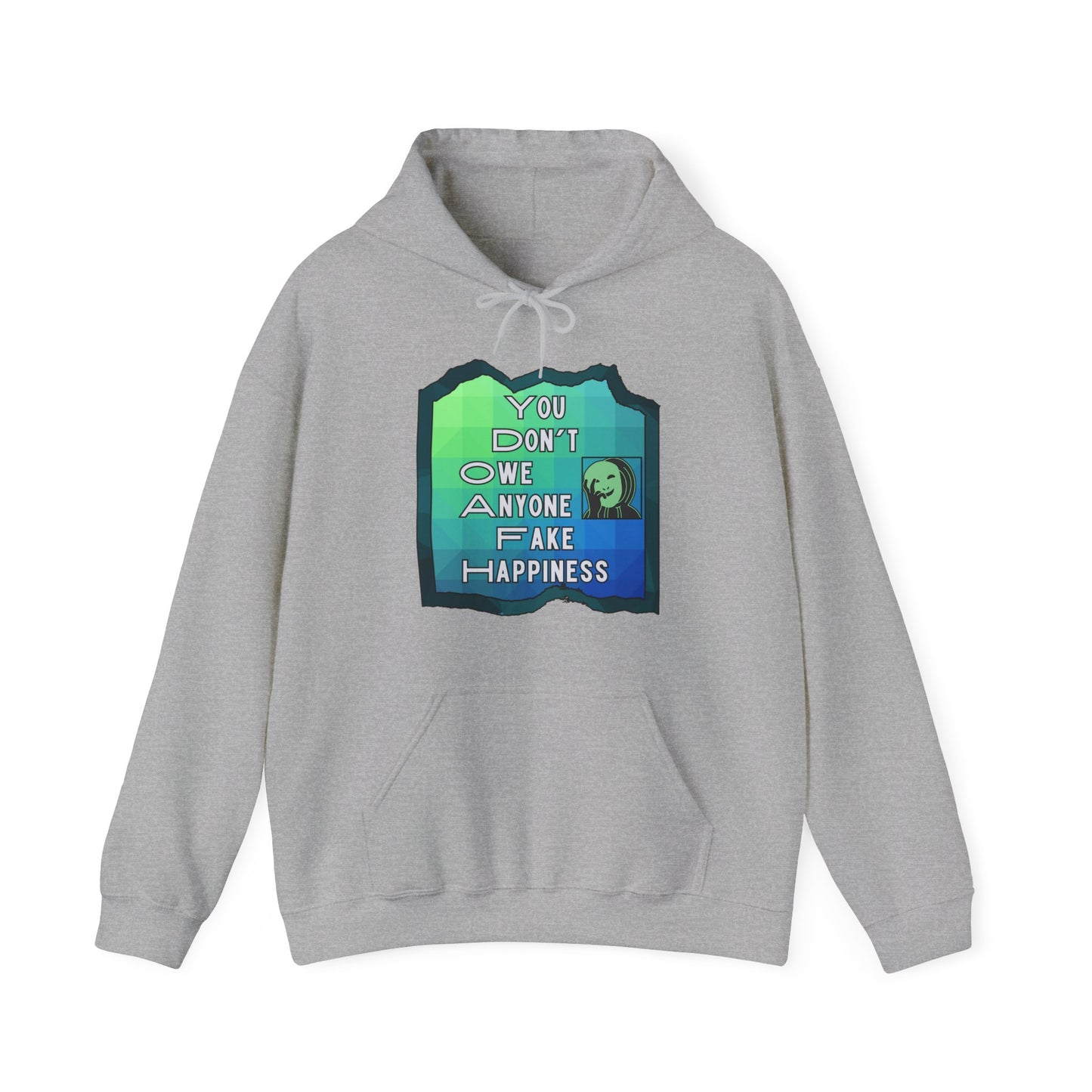 Fake Happiness Unisex Heavy Blend™ Hooded Sweatshirt