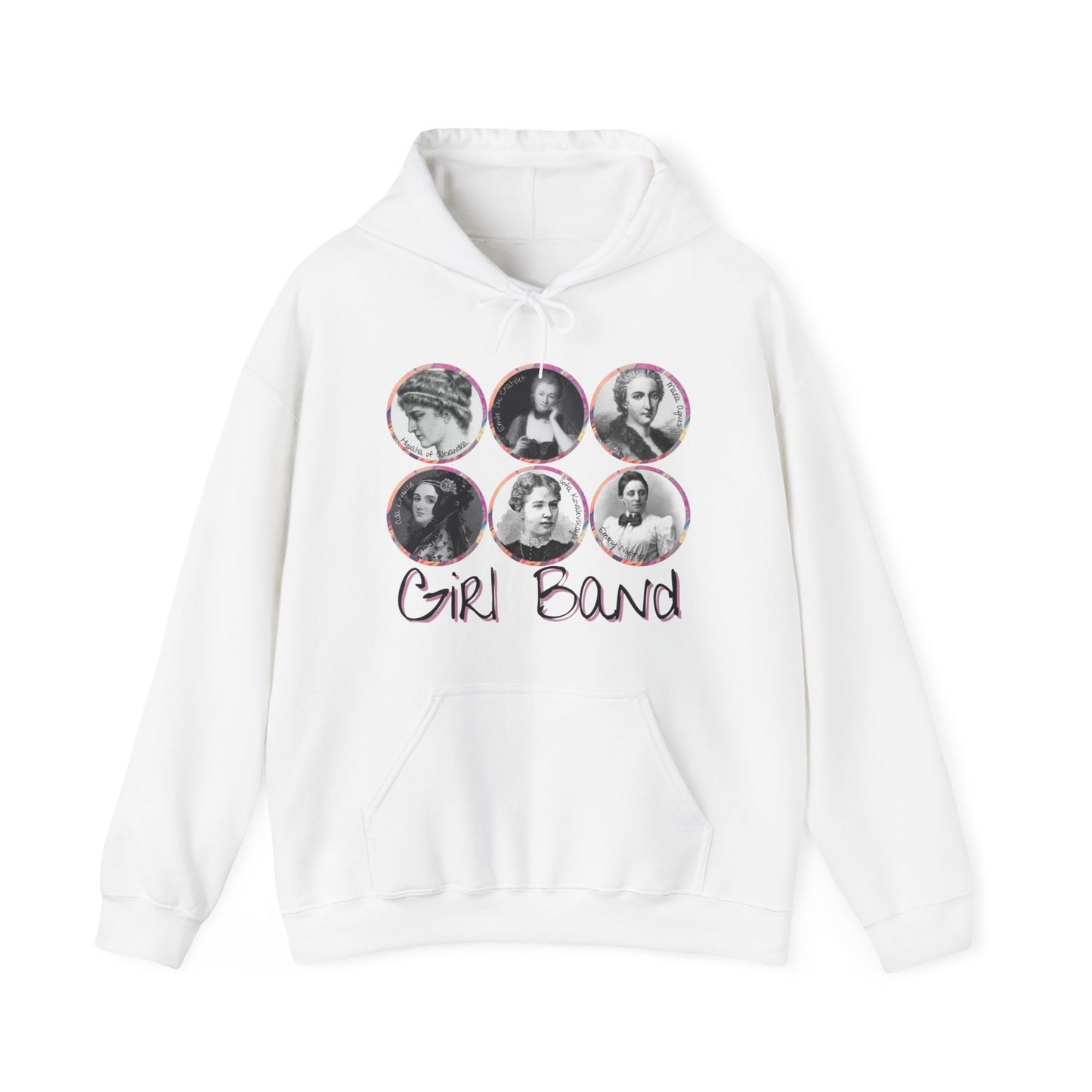 Girl Band - Famous Female Scientists Unisex Heavy Blend™ Hooded Sweatshirt