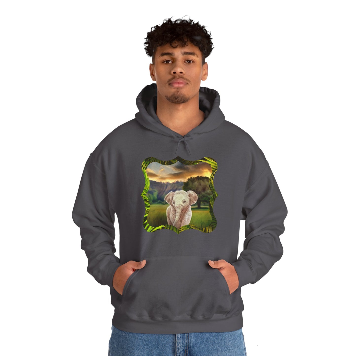 Why are baby elephants so cute, though? Unisex Heavy Blend™ Hooded Sweatshirt