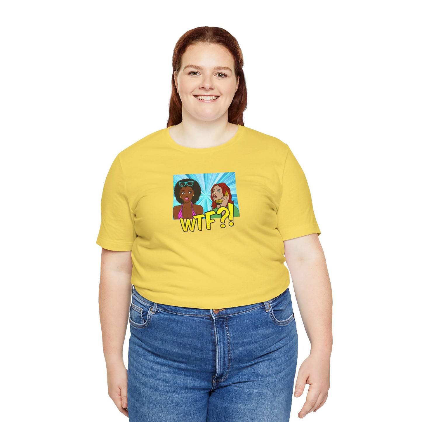 Crazy Lady Banana Tears Unisex Jersey Short Sleeve Tee