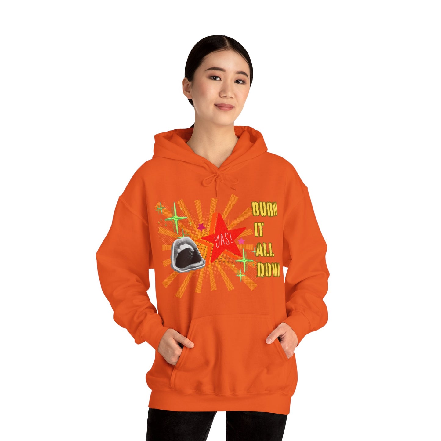 Burn It All Down Unisex Heavy Blend™ Hooded Sweatshirt