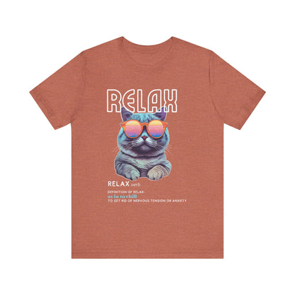 Kitty Says Relax Unisex Jersey Short Sleeve Tee