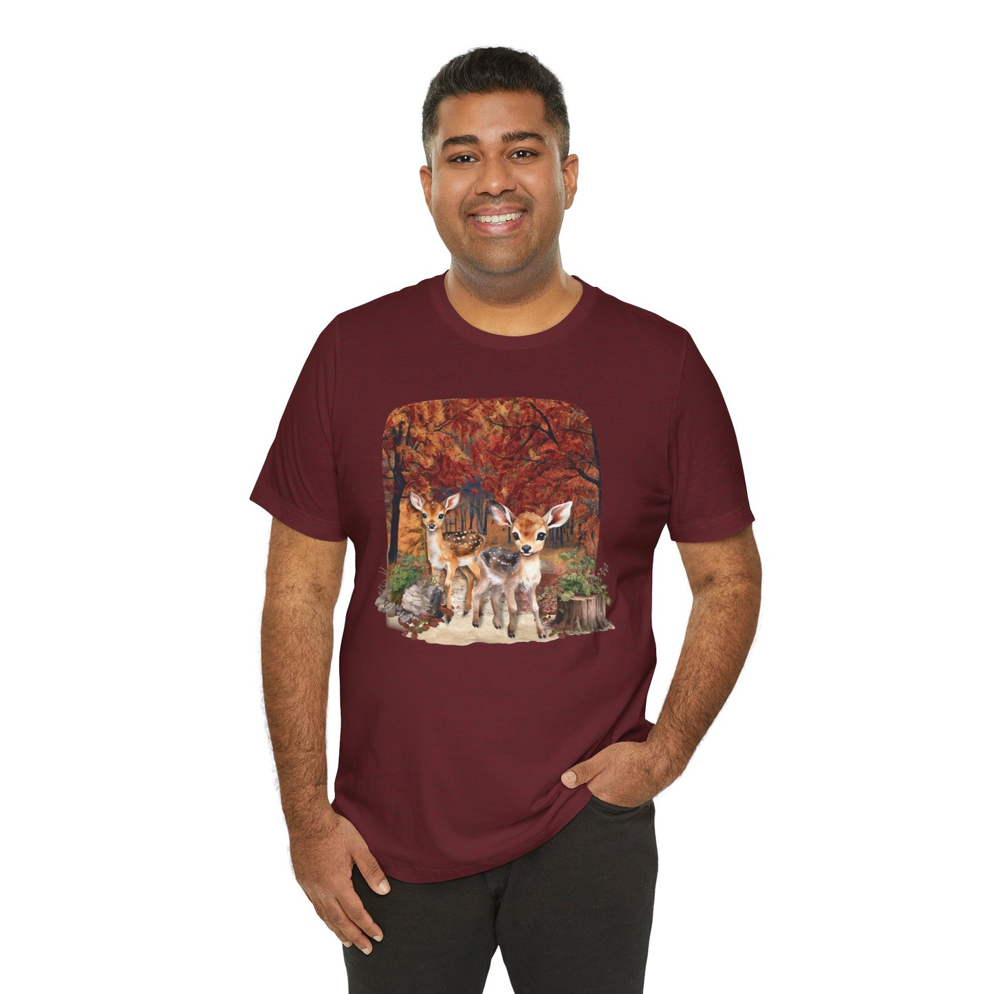 Autumn Fawns Unisex Jersey Short Sleeve Tee