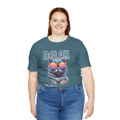 Kitty Says Relax Unisex Jersey Short Sleeve Tee