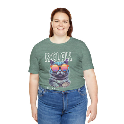 Kitty Says Relax Unisex Jersey Short Sleeve Tee