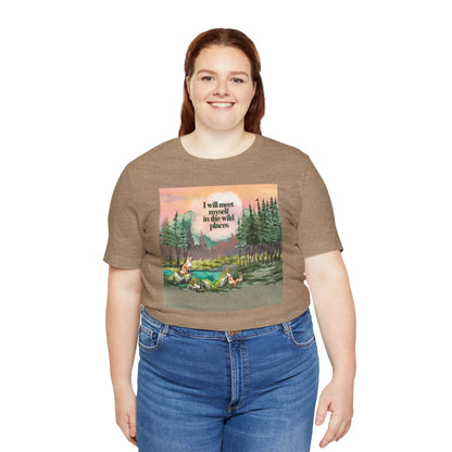 I Will Meet Myself In The Wild Places - Color Unisex Jersey Short Sleeve Tee