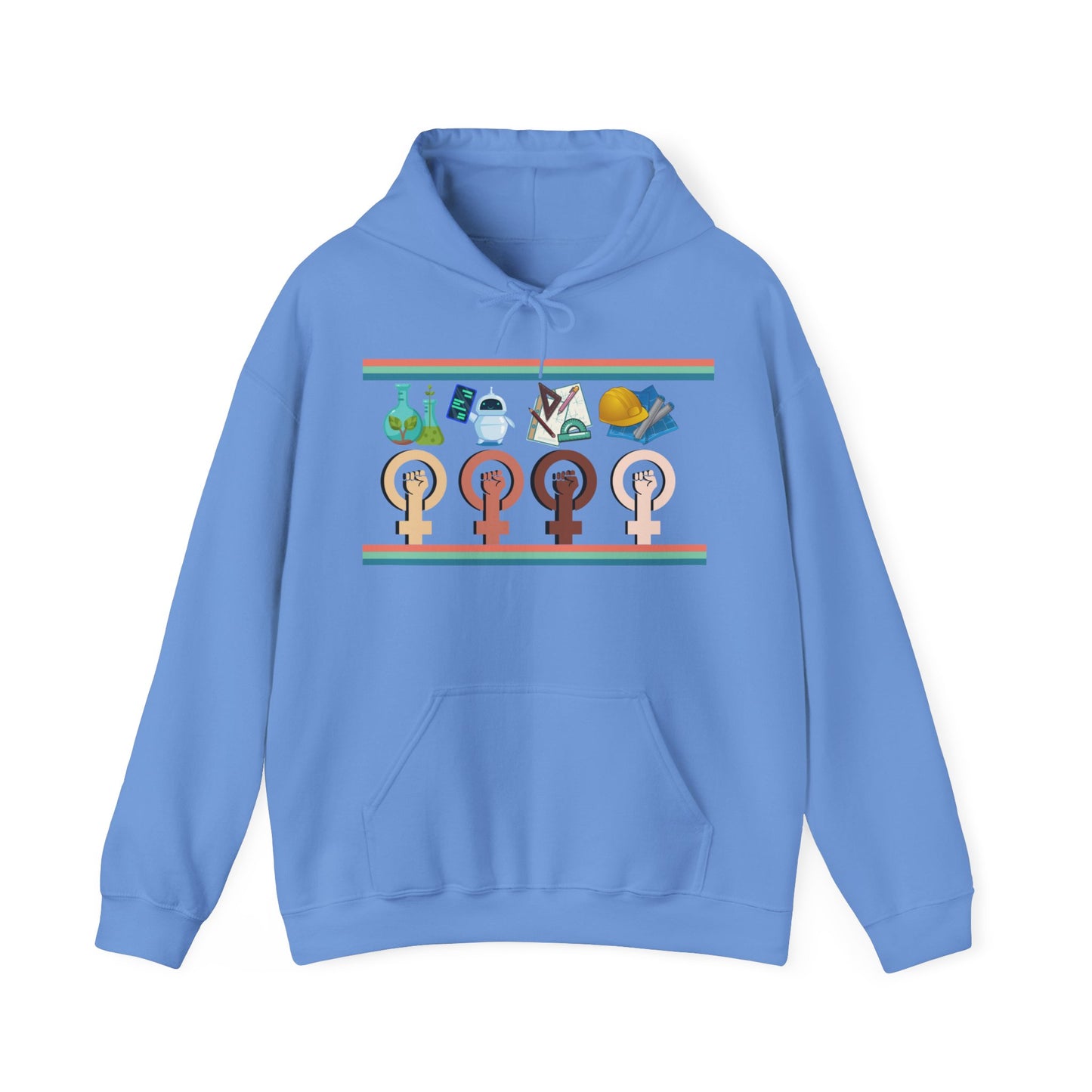 Girls are STEM Unisex Heavy Blend™ Hooded Sweatshirt