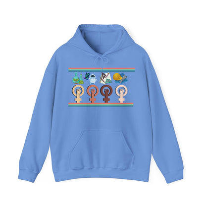 Girls are STEM Unisex Heavy Blend™ Hooded Sweatshirt