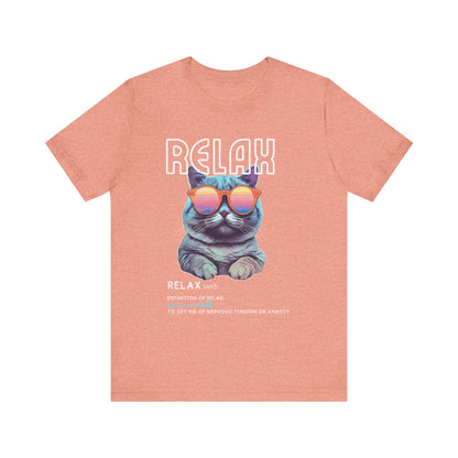 Kitty Says Relax Unisex Jersey Short Sleeve Tee