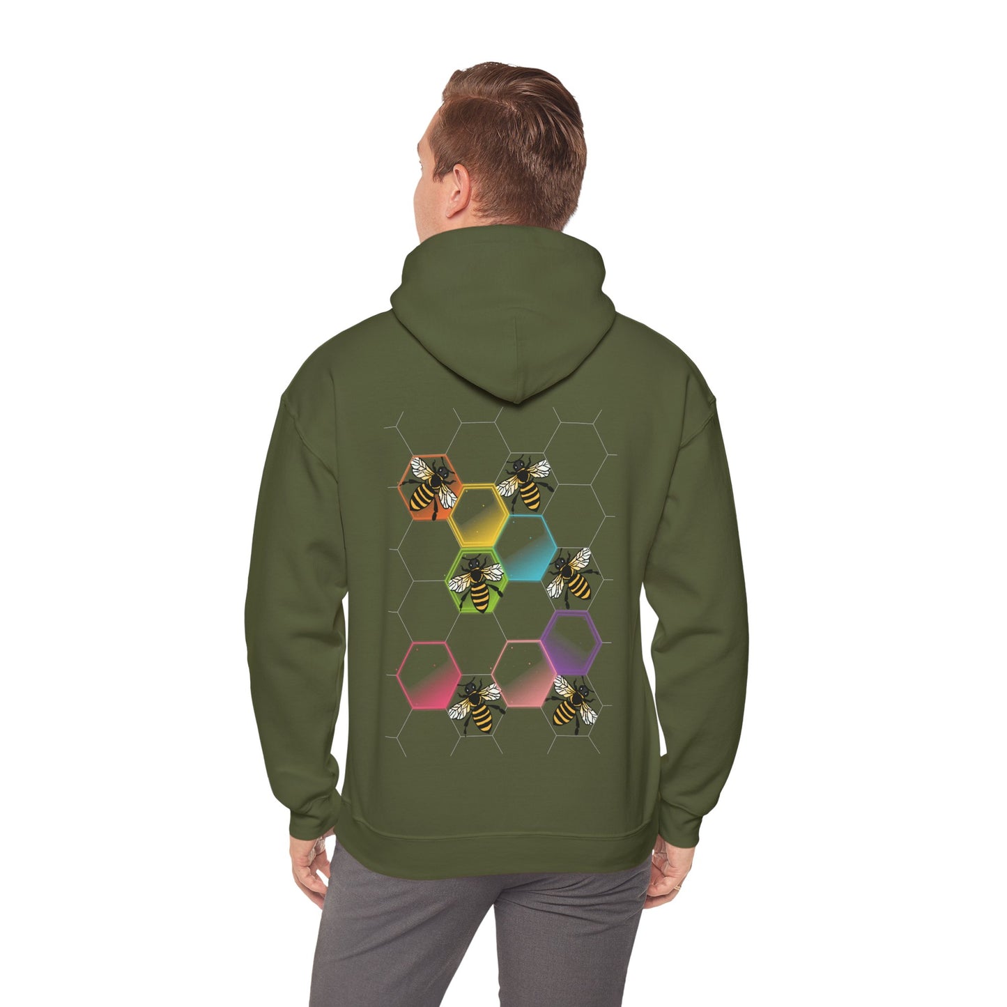 Disco Bees Unisex Heavy Blend™ Hooded Sweatshirt