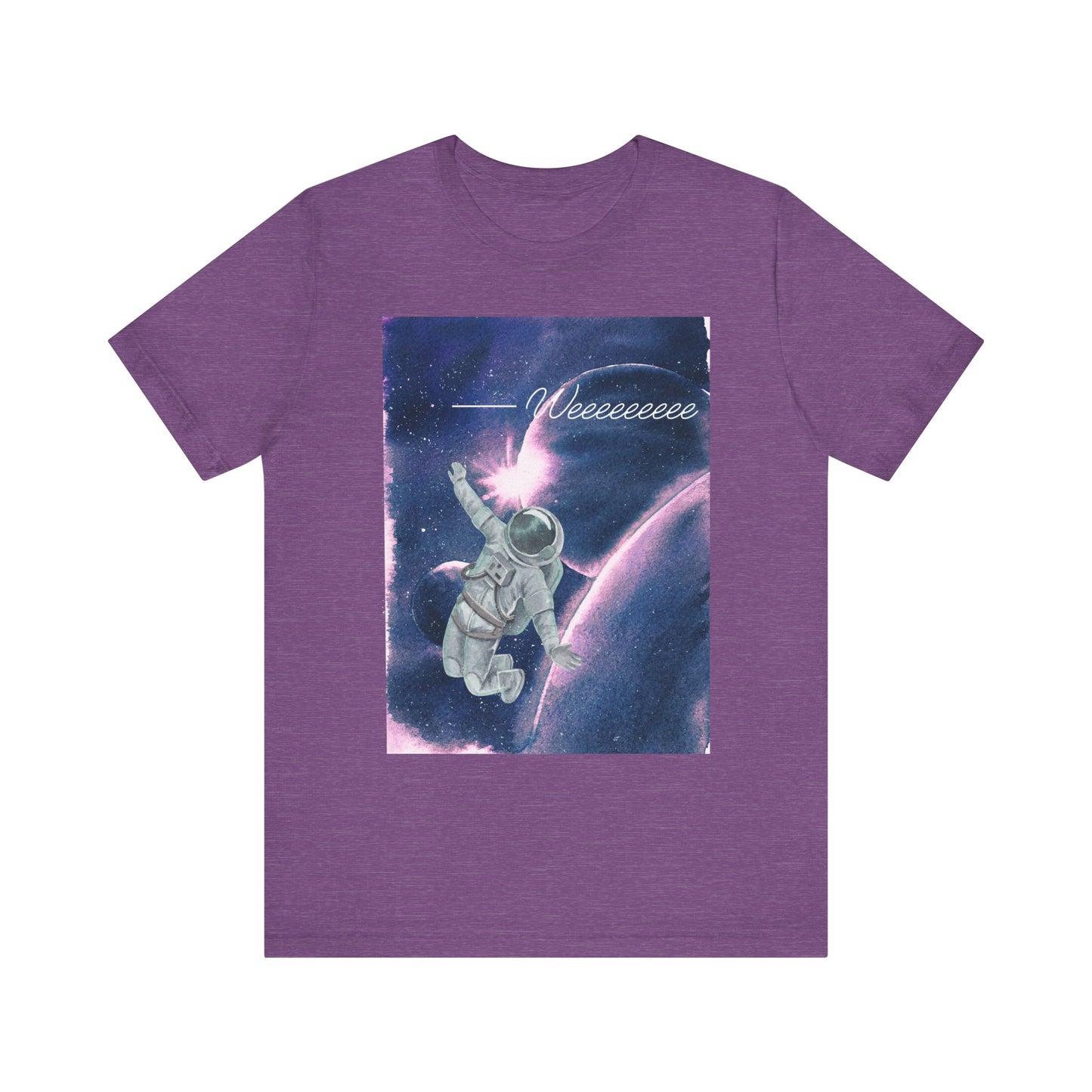 Astronaut says "Weeeeeee" Unisex Jersey Short Sleeve Tee