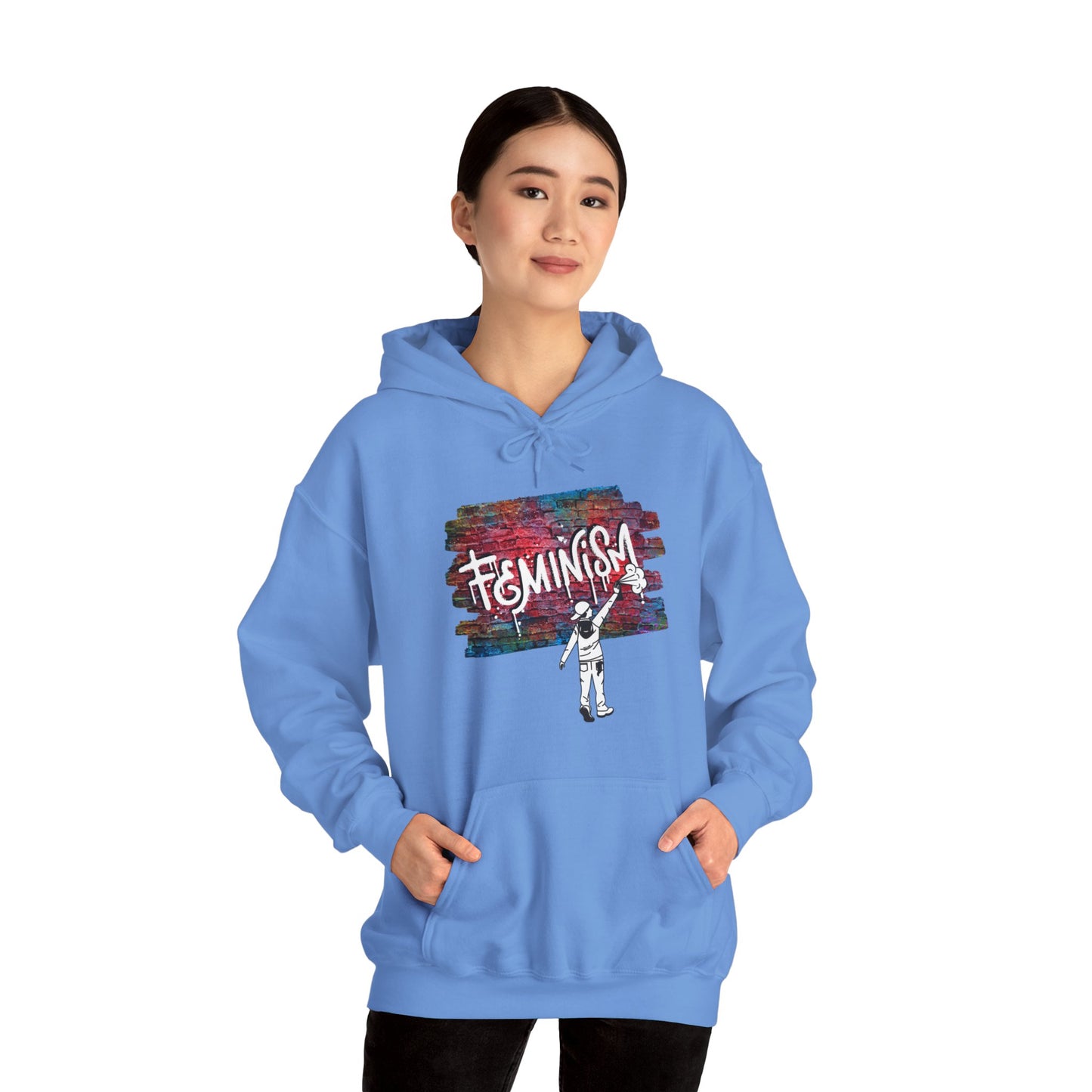 Street Art Feminism Unisex Heavy Blend™ Hooded Sweatshirt