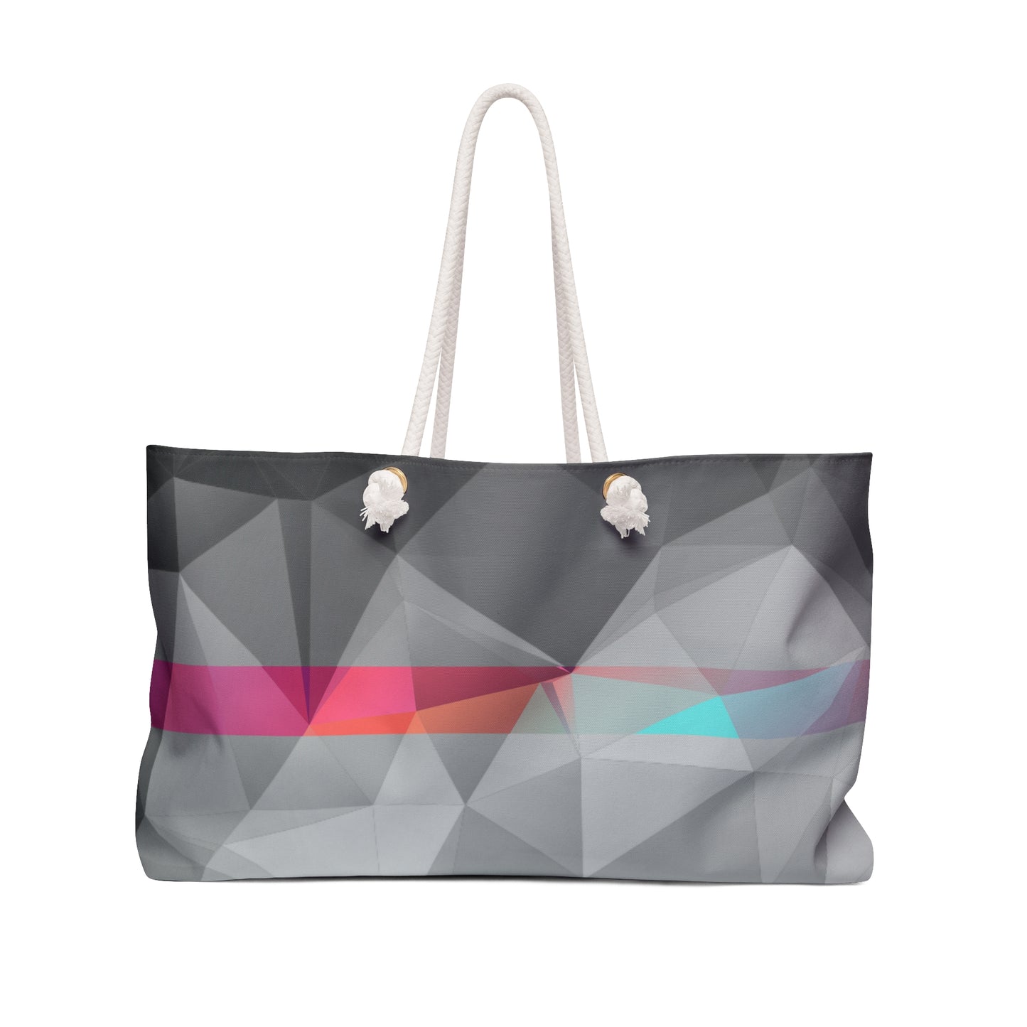 Polygon Contrast Weekender Bag