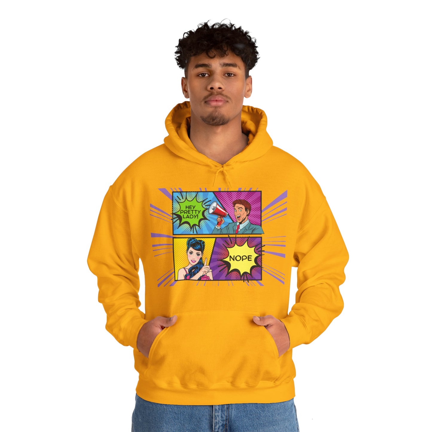 Nope 1 - Pop Art Unisex Heavy Blend™ Hooded Sweatshirt