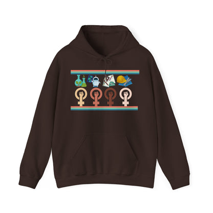 Girls are STEM Unisex Heavy Blend™ Hooded Sweatshirt