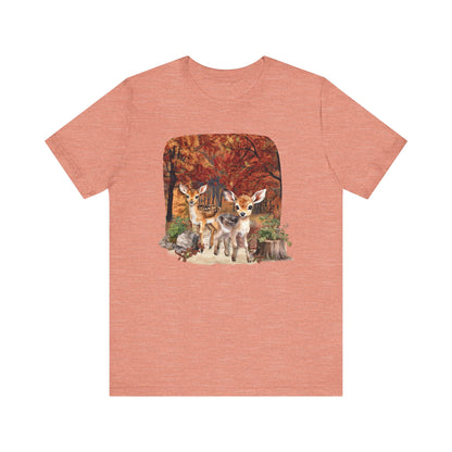 Autumn Fawns Unisex Jersey Short Sleeve Tee