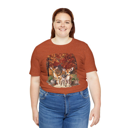 Autumn Fawns Unisex Jersey Short Sleeve Tee