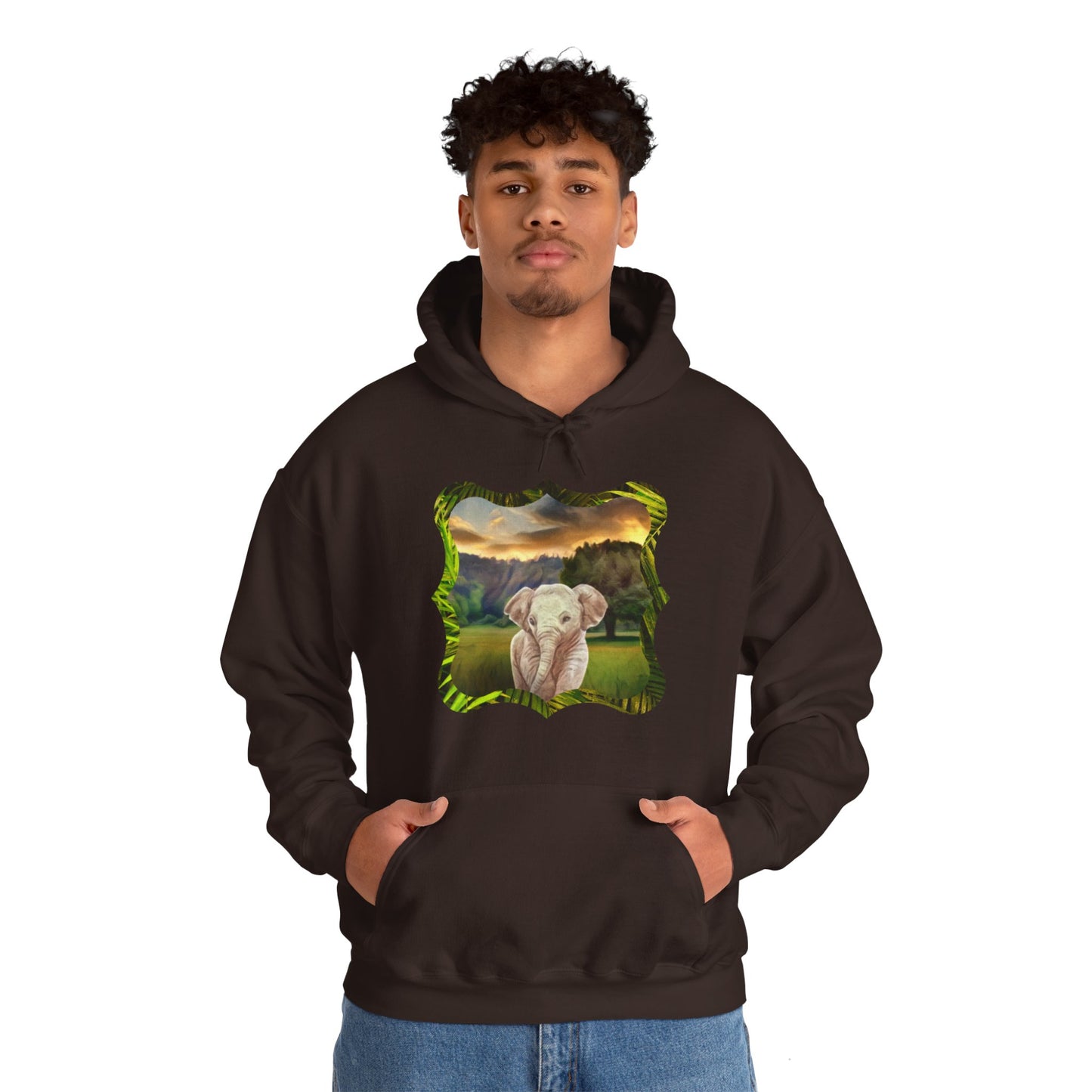 Why are baby elephants so cute, though? Unisex Heavy Blend™ Hooded Sweatshirt