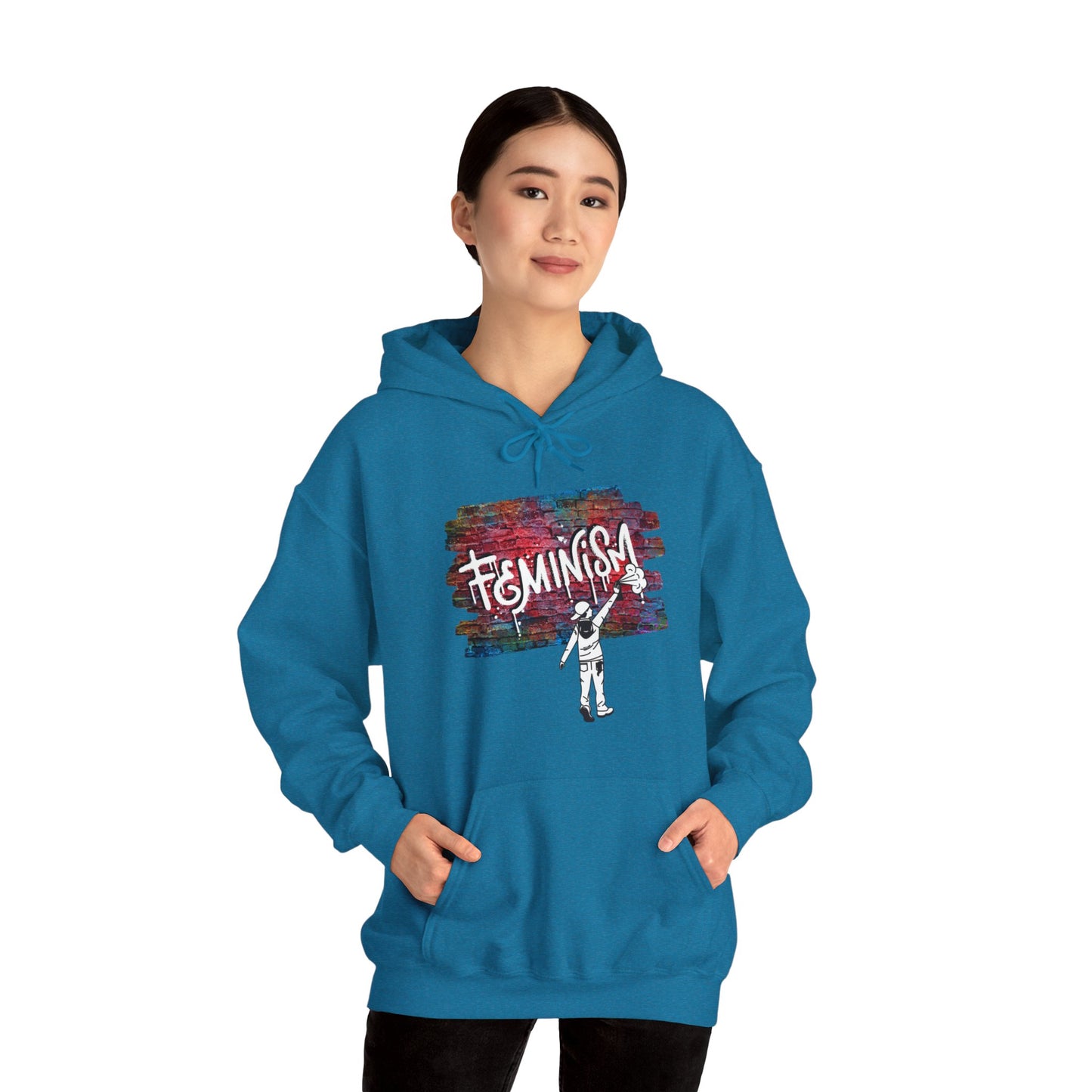 Street Art Feminism Unisex Heavy Blend™ Hooded Sweatshirt